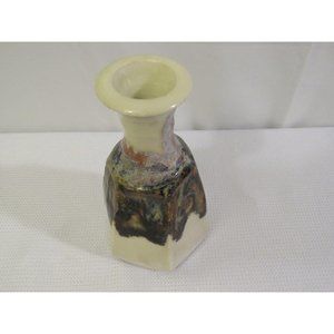 Phil Mayhew Signed Vase Pottery bud Vase Handmade